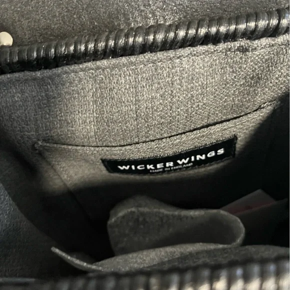 Wicker Wings Black Tall Tixing Backpack (Genuine Leather  display picture 3